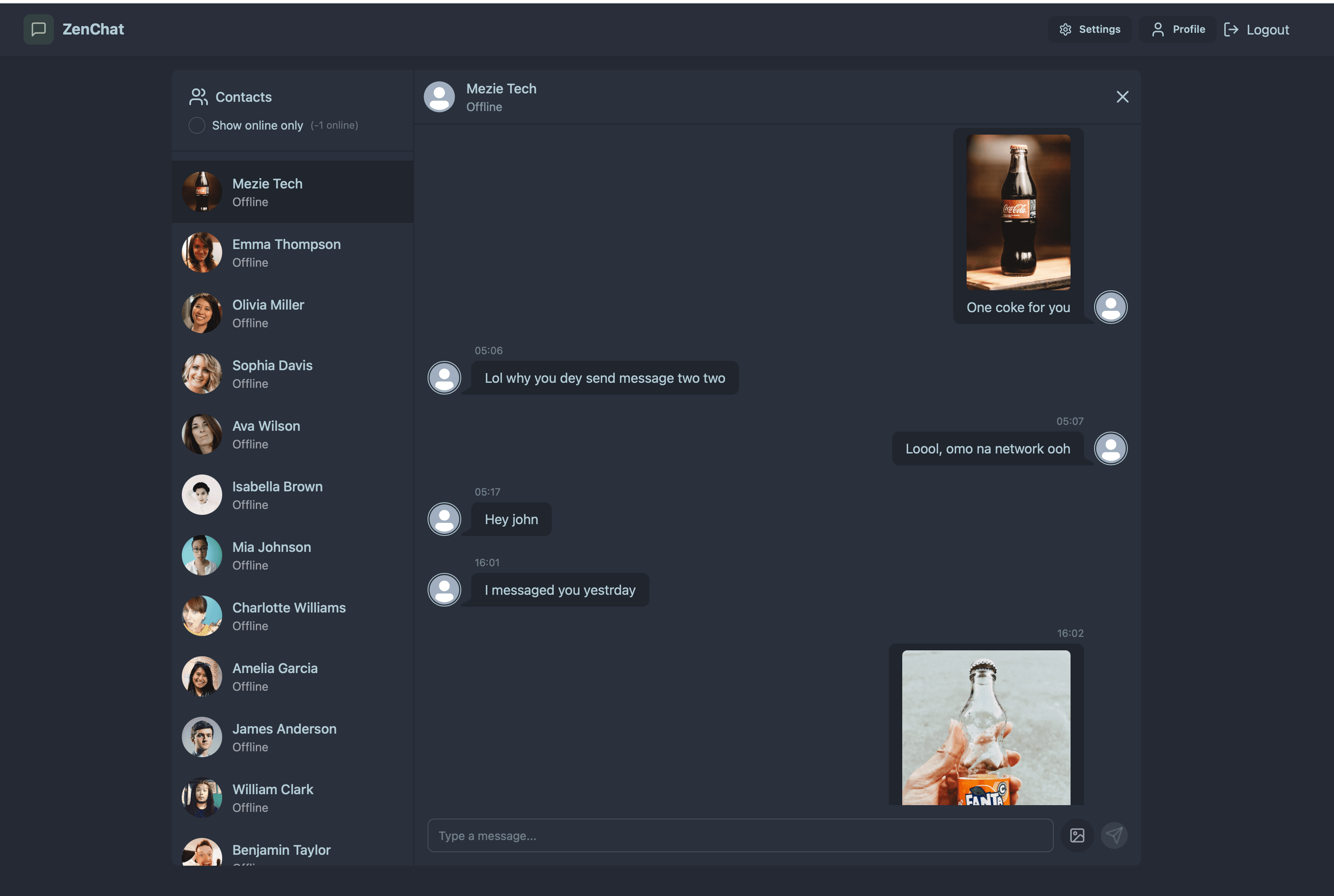 Zenchat application